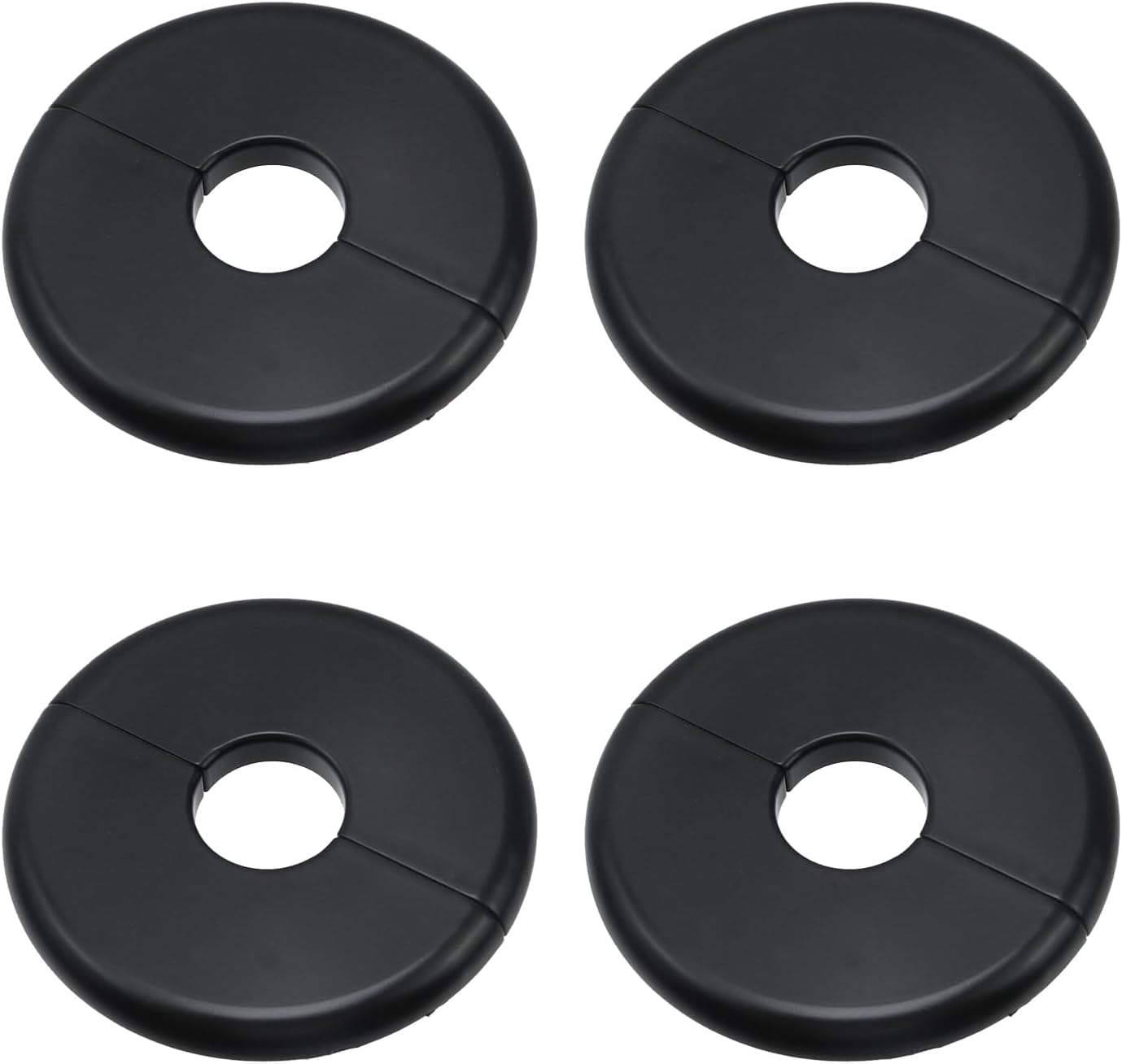 Wall Split Flange, 7/8 Inch Pipe, Black ABS, 4Pcs - Walmart.com