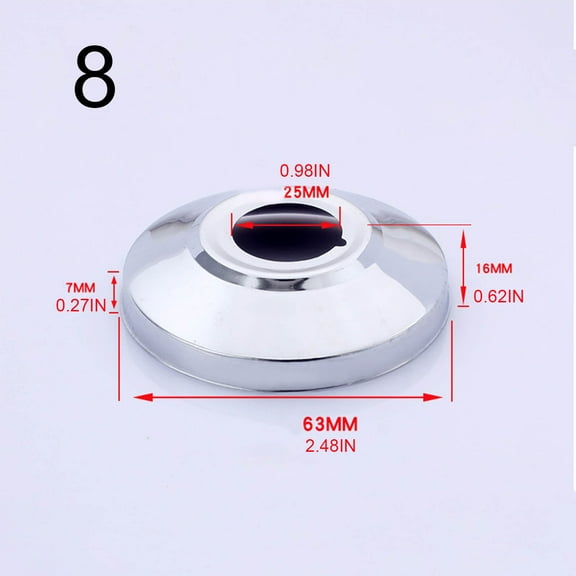 Wall Split Flange Stainless Steel Round Escutcheon Plate Water Pipe Wall Covers fit for Kitchen Faucets Sinks Toilets