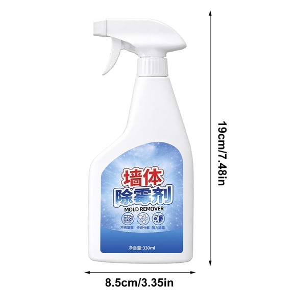 Wall Stain Remover Spray, Fast Acting No Rinse Surface Cleaner, Multi Surface Cleaning Solution For Bathroom Kitchen Tile Furniture And White Wall Maintenance