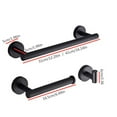 thumbnail image 1 of Wall Stainless Steel Bathroom Hardware Set Accessories Brushed Towel Bar Towel Ring Toilet Paper Holder Hook Bathroom Kit Towel, 1 of 9