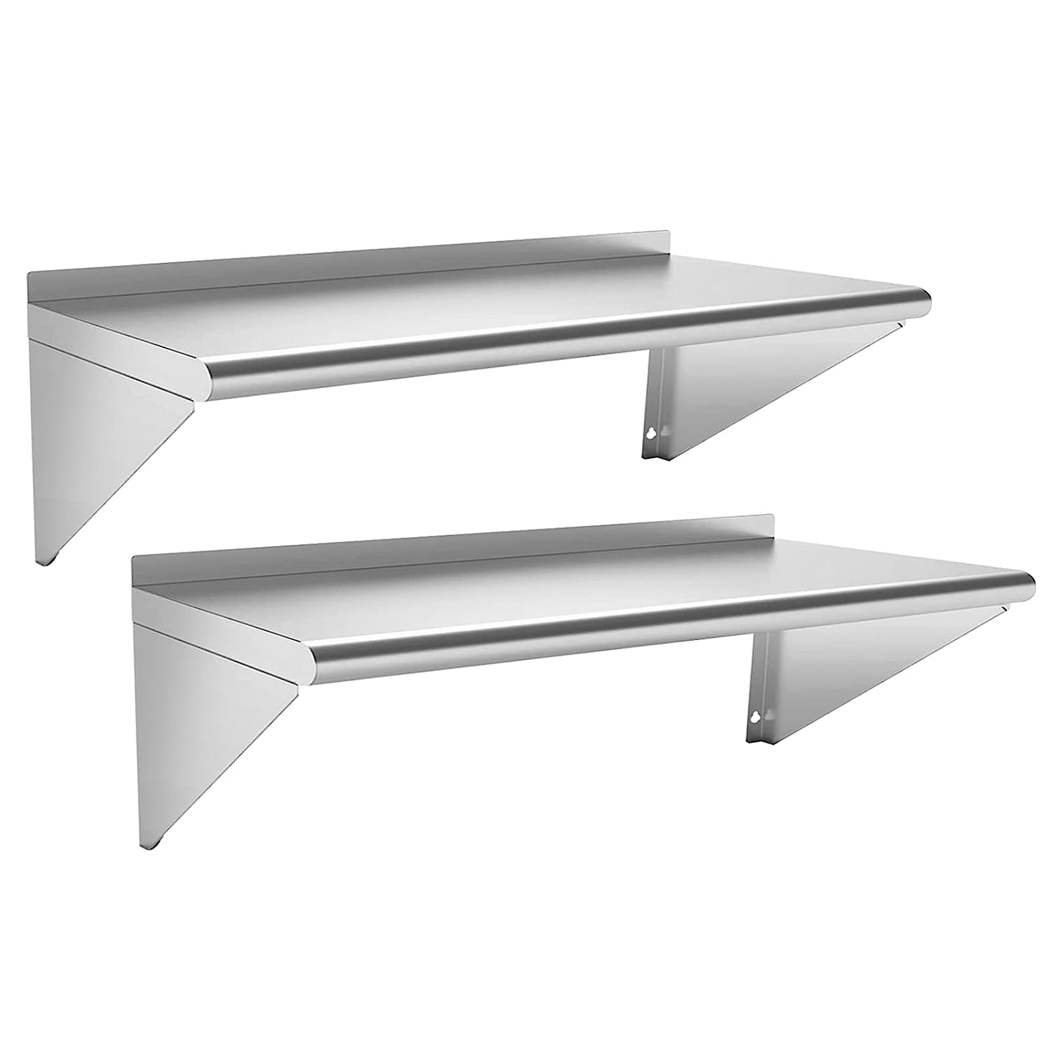 Wall Stainless Steel Shelf, Heavy Duty Metal Shelf, Commercial Wall