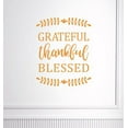 thumbnail image 1 of Wall Sticker Decal Grateful Thankful Blessed Vinyl Wall Decor, Rust Orange 23x19-Inch, 1 of 2