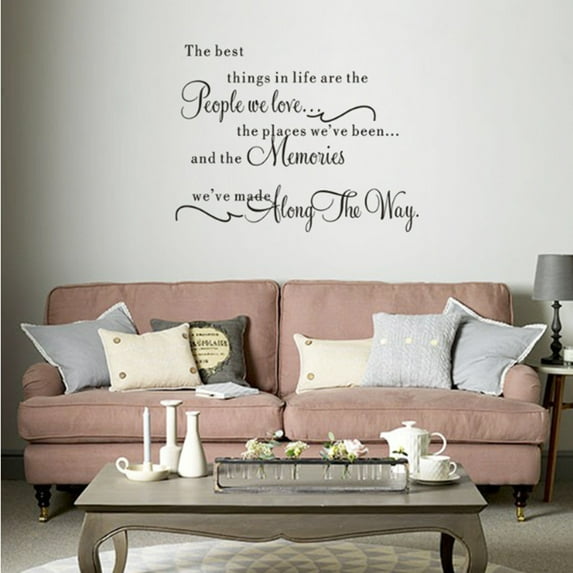 Wall Sticker Decal Removable Bedroom Life In Things Quotations Art DIY Home Decor/ Things in life quotes bedroom background wall sticker