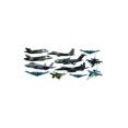 thumbnail image 1 of Wall Sticker Fighter Jets Colorful Removable and Repositionable Love Planes Inspired Motivational Cute Wall Vinyl Art Wall Decor Sticker Decal, 1 of 2
