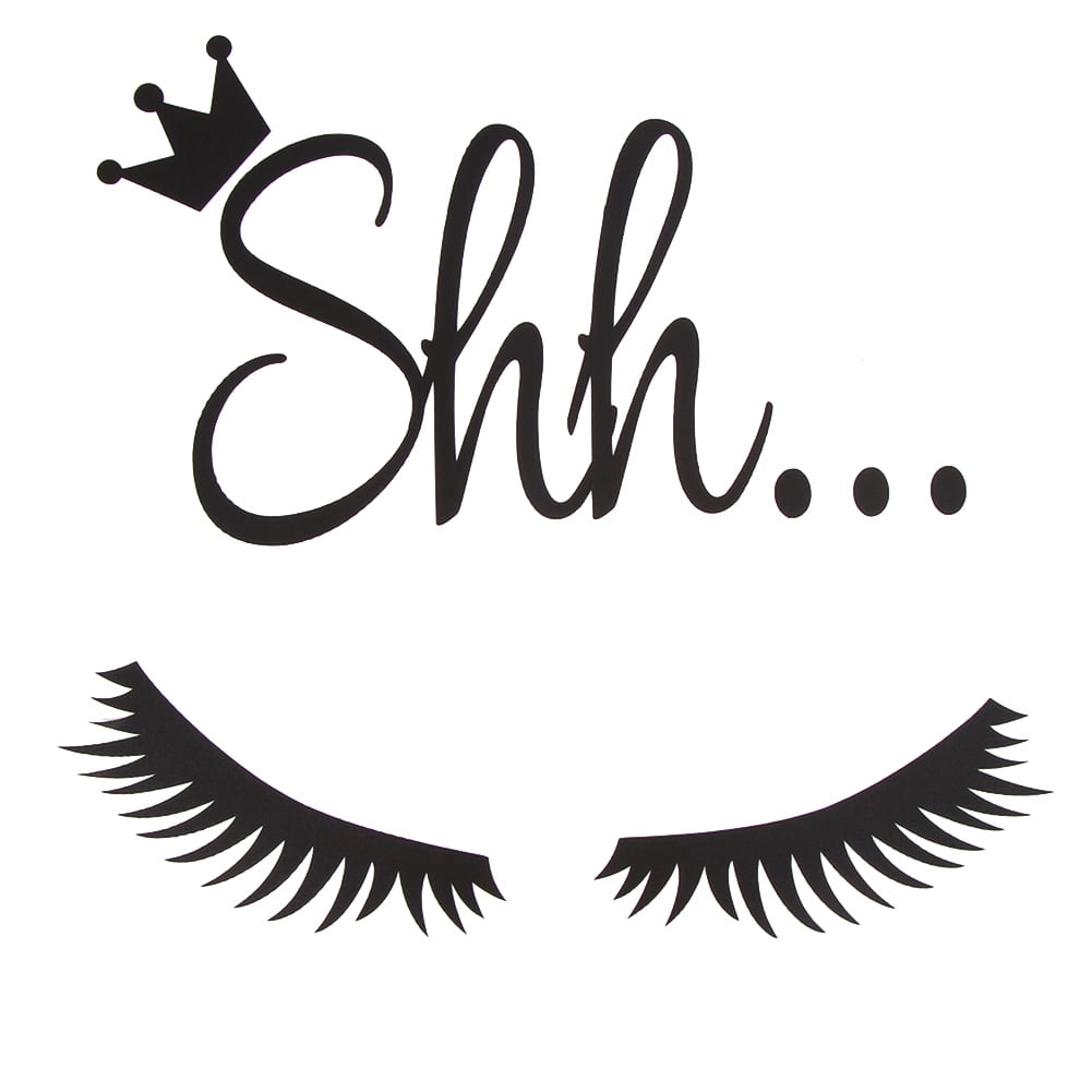 HEQU:9117 Picniva Eyelash Pattern Wall Decal