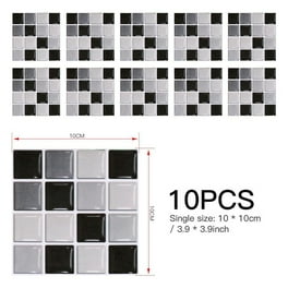 Goory 10PCS Mosaic Wall Sticker Self-adhesive Tile Sticker Kitchen/Bathroom Decorative Goory 10PCS Mosaic Wall Sticker Self-adhesive Tile Sticker Kitchen/Bathroom Decorative
