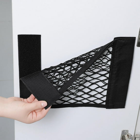 Wall Sticker Organizer Pouch Bag RV Storage Mesh Net with Adhesive Tape RV Netting Pocket Universal Mesh Cargo Net for Car Boats 25cmx40cm