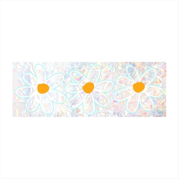 Wall Sticker PVC Electrostatic Glass Sticker for Window Rainbow Prisms Decal-Daisy,1 x Wall Sticker