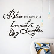 Wall Sticker Removable Self Adhesive Letter Quote Decorative Sticker Wall Decal for Home Bedroom Living Room