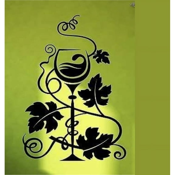Wall Sticker Vinyl Decal Wine Grapes Winemaking Decor Kitchen
