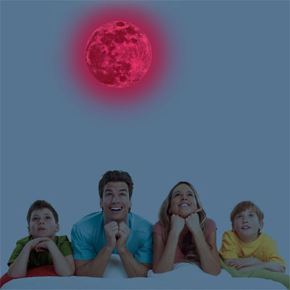 Wall Stickers,3D Large Moon Removable Glow In The Dark Sticker Planet Decal Solar System Decoration For Room Wall Or Ceiling Wall Art
