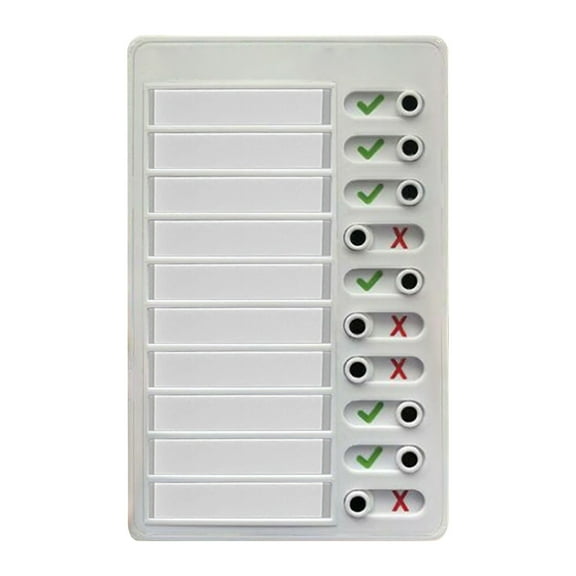 Wall Stickers Blank Planning Checklist Memo Board Detachable Message Board Reusable Chore List Slider Personal Calendar Planner