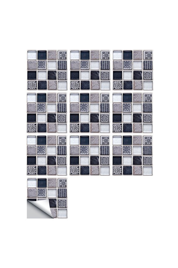 Wall Stickers 1Set 10Pc Self Adhesive Tile Sticker Kitchen Bathroom Wall Sticker Decoration