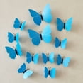 thumbnail image 1 of Wall Stickers Creative Cute 3D Butterfly Wall Stickers Seamless Glue Home Decoration Butterfly,Blue Home Wall Stickers, 1 of 6