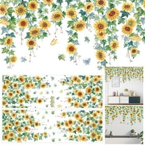 Wall Stickers Decoration Wall Sunflower Stickers Sofa Background Wallpaper Corridor Corner Top Decorative Bedroom Stickers Wall Stickers, Home Wall Stickers