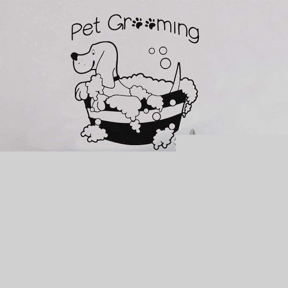 Wall Stickers Dog Pet Grooming Salon Wall Decal Vinyl Home Decor Pet Shop Decor Removable Murals Removable Wallpaper 57x60cm