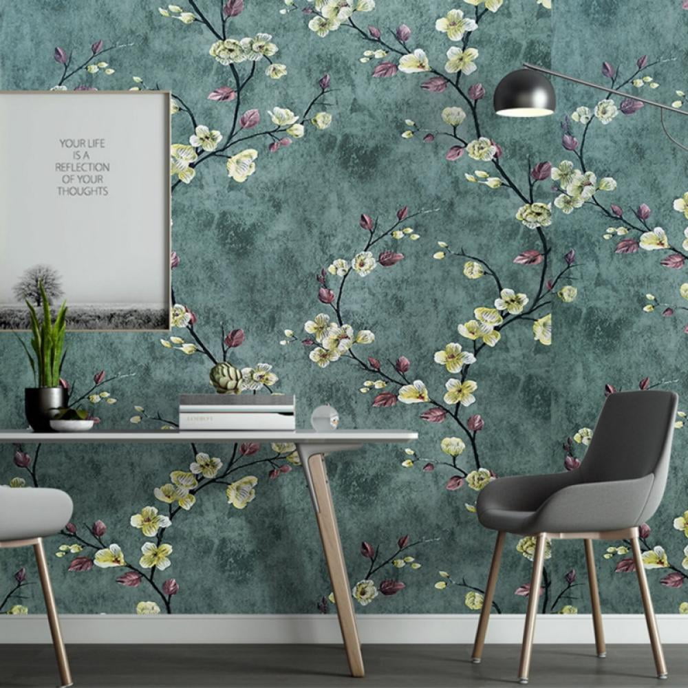 Walmart Removable Self-Adhesive Floral Art Wallpaper Peel and Stick ...
