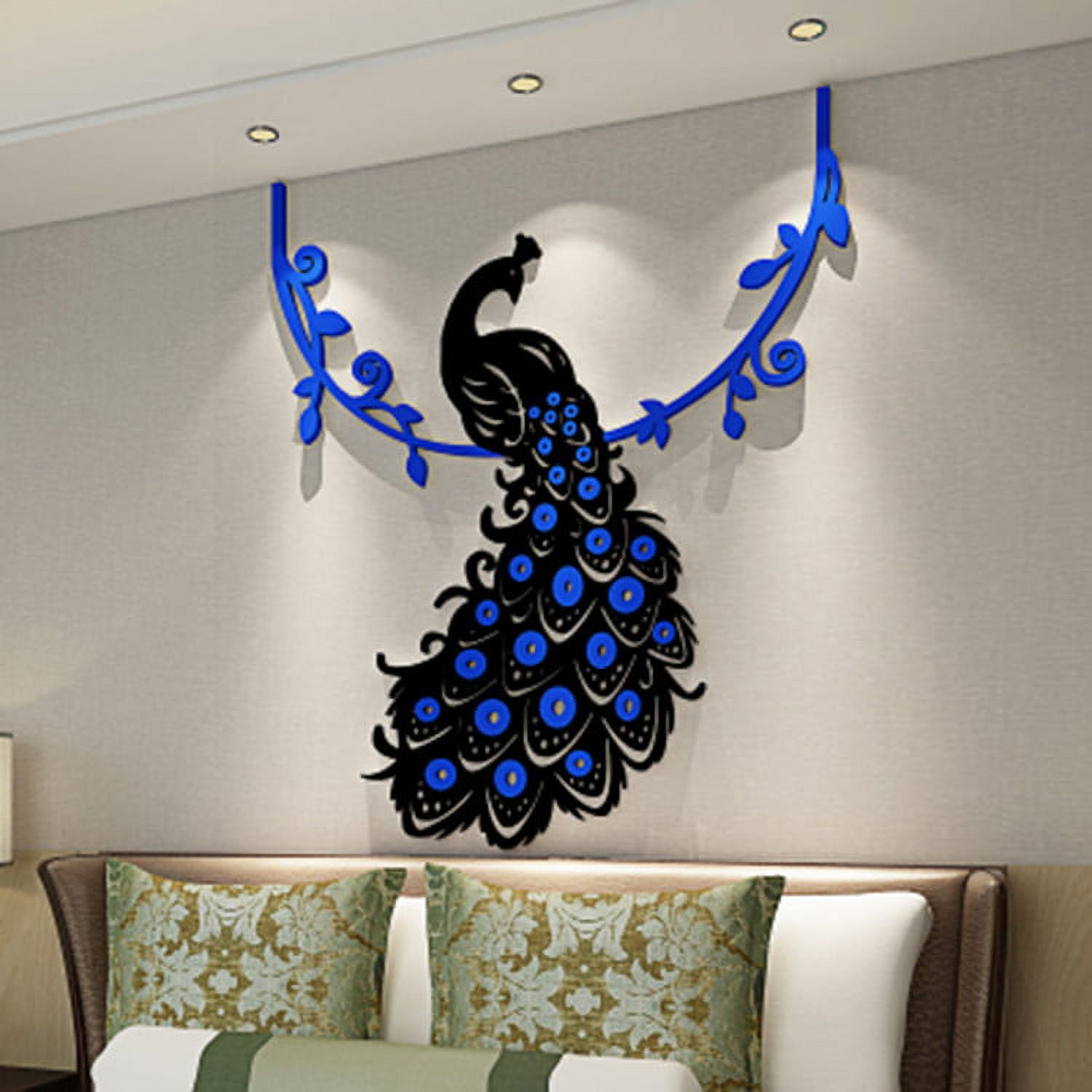Wall Stickers Wall Panels Peel and Stick DIY 3D Acrylic Crystal Wall Stickers Living Room