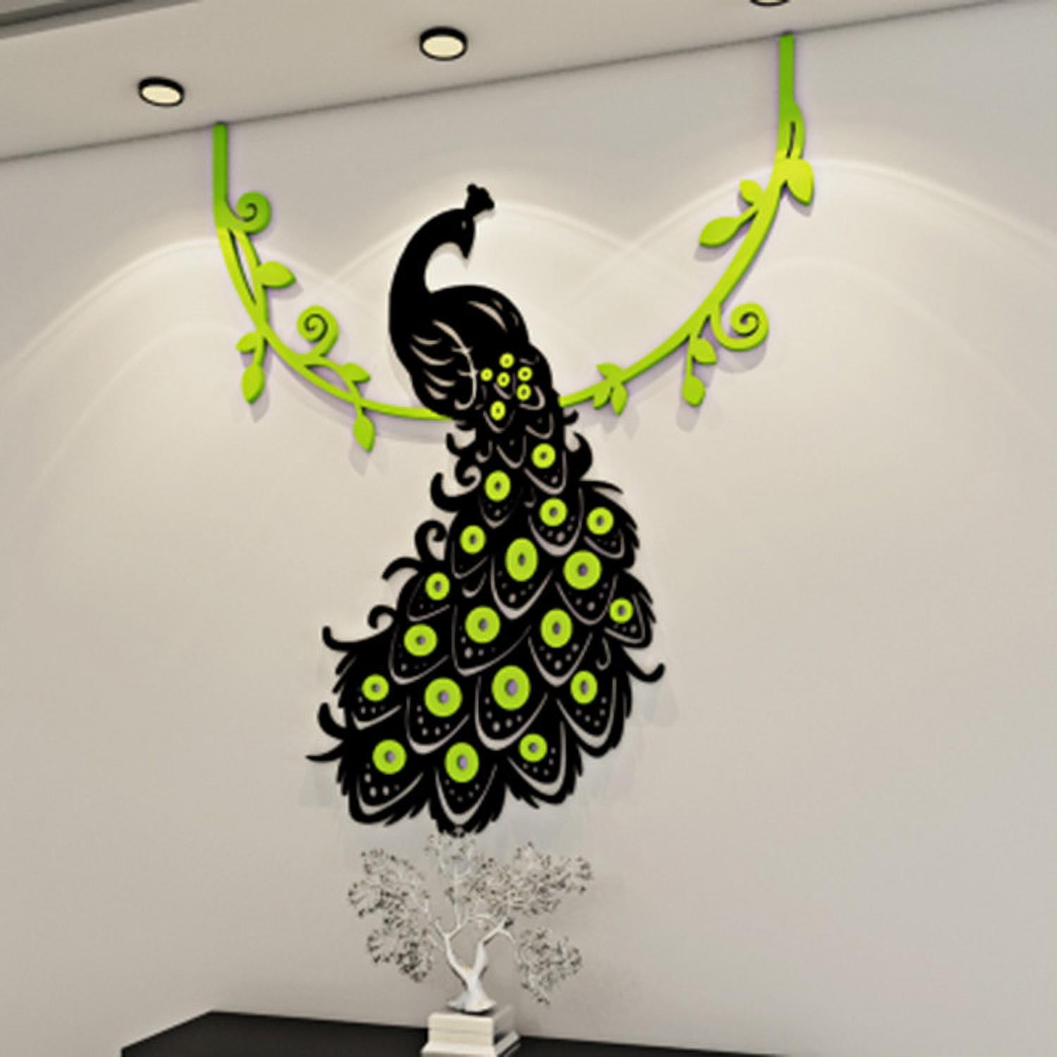 Wall Stickers Wall Panels Peel and Stick DIY 3D Acrylic Crystal Wall Stickers Living Room