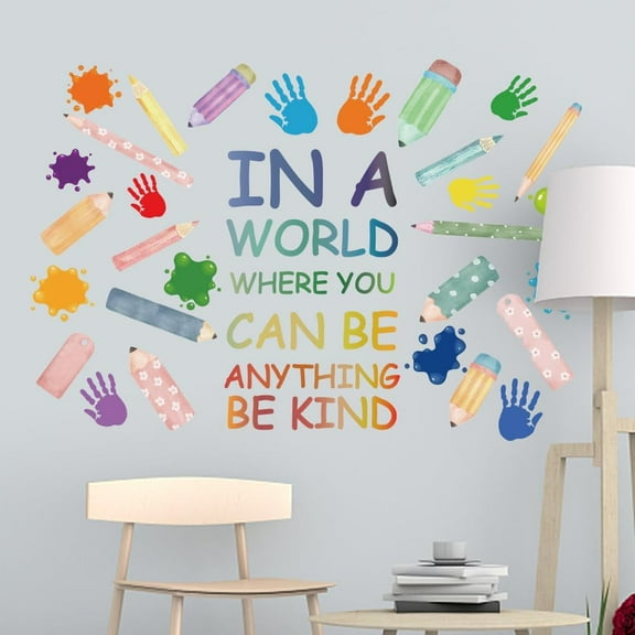 Wall Stickers Pencil Graffiti Peel and Stick Wall Decals 2 Sheets Removable Art Decor for Bedroom Nursery Playroom Bathroom Office Decoration Mixed Color