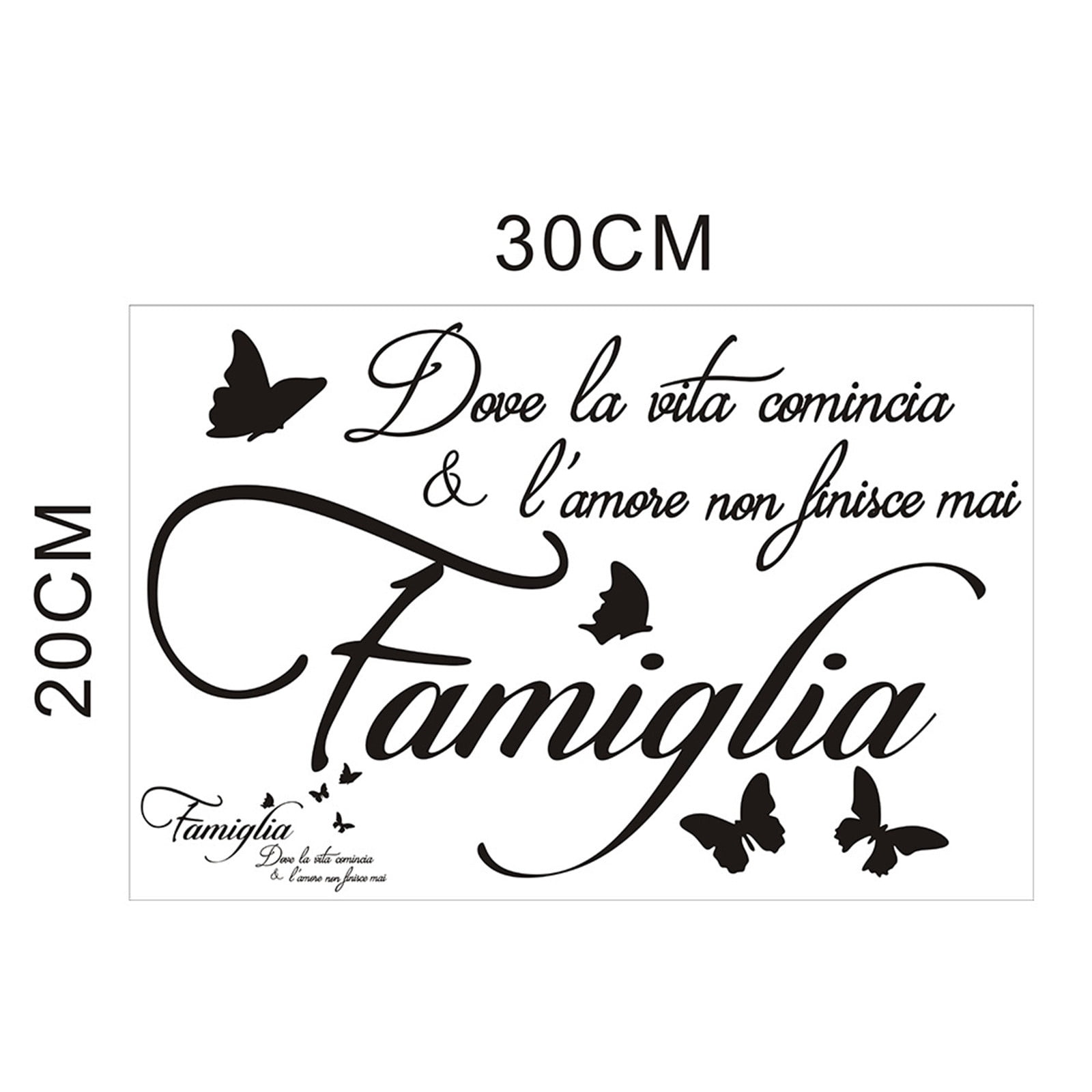 Wall Stickers Phrases Family Where Life Wall Stickers Phrase Quote Wall