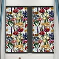 thumbnail image 1 of Wall Stickers Rainbow Floral Static Cling Window Film Removable Decal for Glass Doors No Privacy Sticker Botanical Designs for Indoor Use, 1 of 4