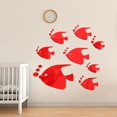 thumbnail image 1 of Wall Stickers Sea Animals Fishes Theme Waterproof Acrylic Mirror Wall Decor Stickers Removable Dog Diy Sticky Mural Stickers Decals For Living Room Kid Baby Bedroom Bathroom,Red Home Wall Stickers, 1 of 4