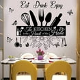 thumbnail image 1 of Wall Stickers - The Kitchen Is  Sign Decor, Eat Drink Enjoy Quotes, Removable DIY Vinyl Art for Living Room, Dining Room, 1 of 6