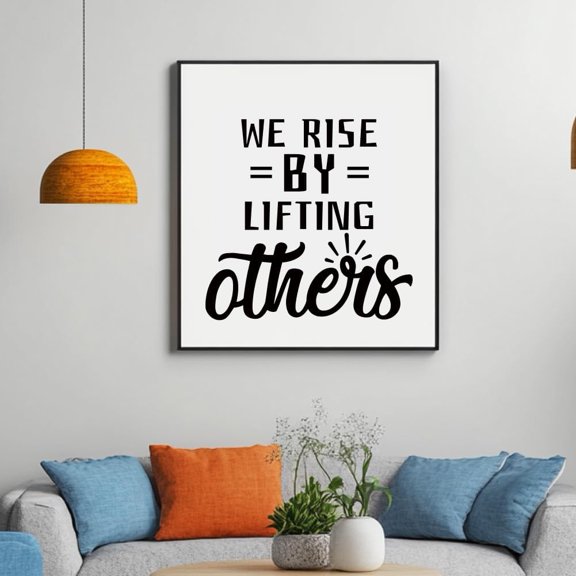 Wall Stickers We Rise Peel and Stick Wall Decals 1 Sheets Removable Art Decor for Bedroom Nursery Playroom Bathroom Office Decoration Multi-color DIY