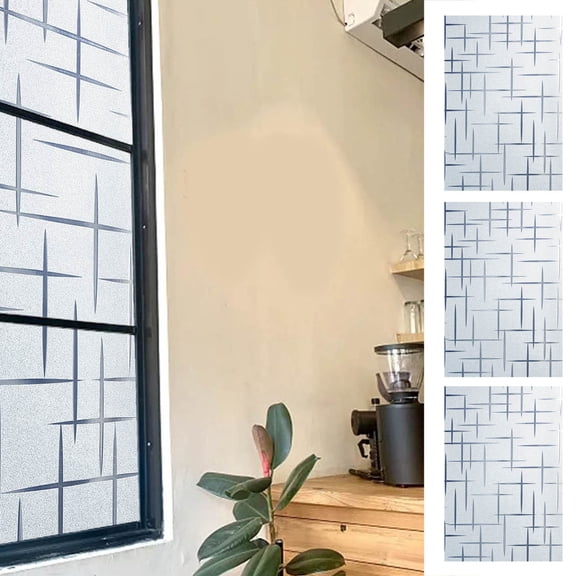 Wall Stickers Window Privacy Film Self Frosted Glass Stickers Static Cling for Home Bathroom Kitchen