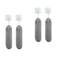 thumbnail image 1 of Wall-Mounted Storage Bag Holder Organizer for Grocery and Trash Bags, 4 Sets with Metal Hooks, Polyester and Plastic Design, 1 of 6