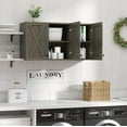 Wall Storage Farmhouse Kitchen Laundry White Wall Mounted