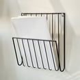 thumbnail image 1 of Wall Storage Rack, Iron Wall Book and Newspaper Holder, Modern Home Bedroom Study Wall Mount Organizer, Durable Wall Mounted Magazine Rack, 1 of 7