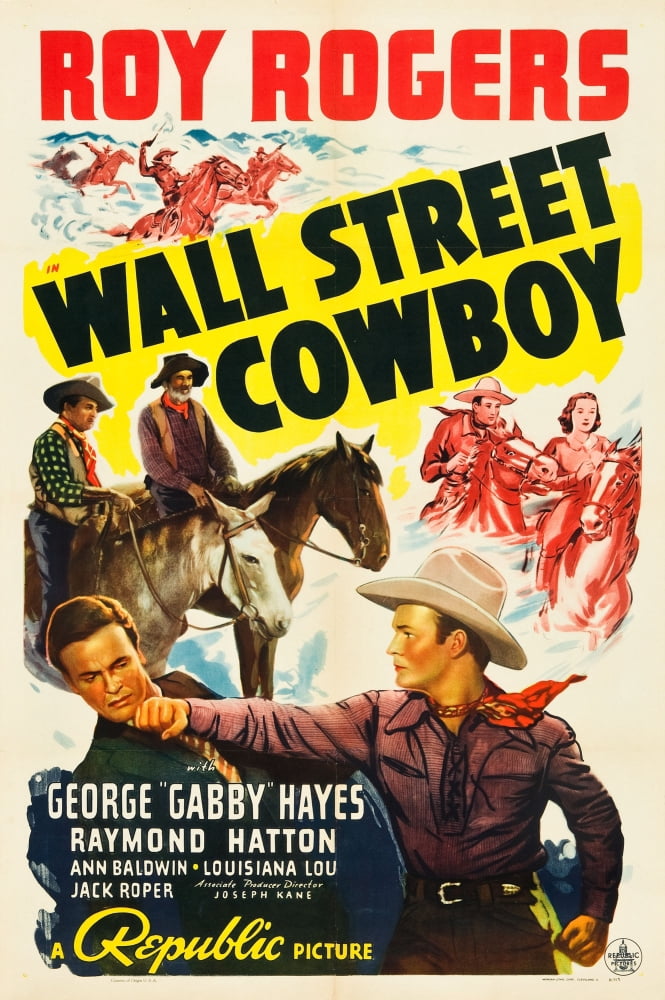 Wall Street Cowboy Canvas Art - (24 x 36)