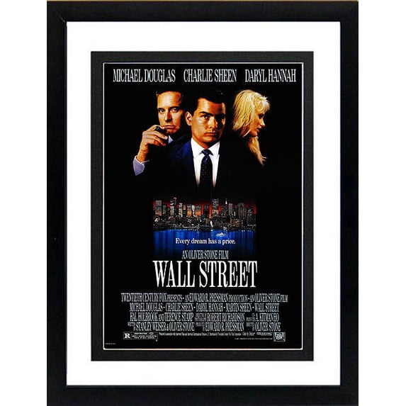 Wall Street Movie Poster Framed Many Sizes available
