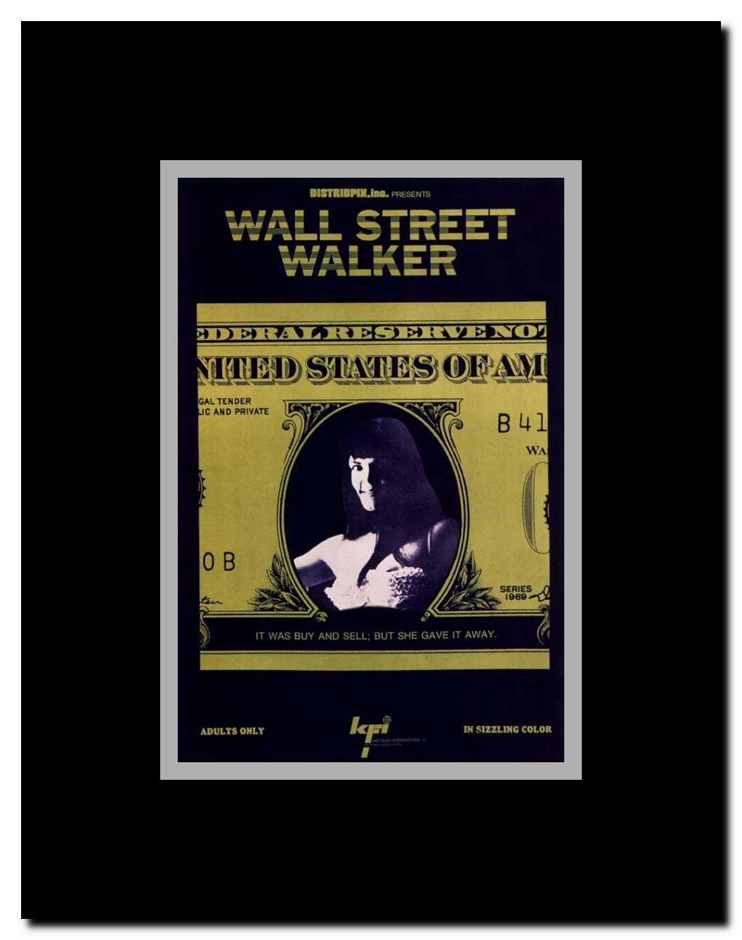 Wall Street Walker Framed Movie Poster