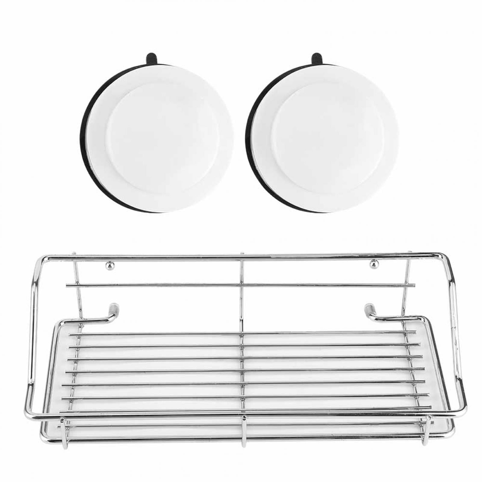 Wall Suction Cup Bath Shelf Shampoo Conditioner Holder Organizer Basket