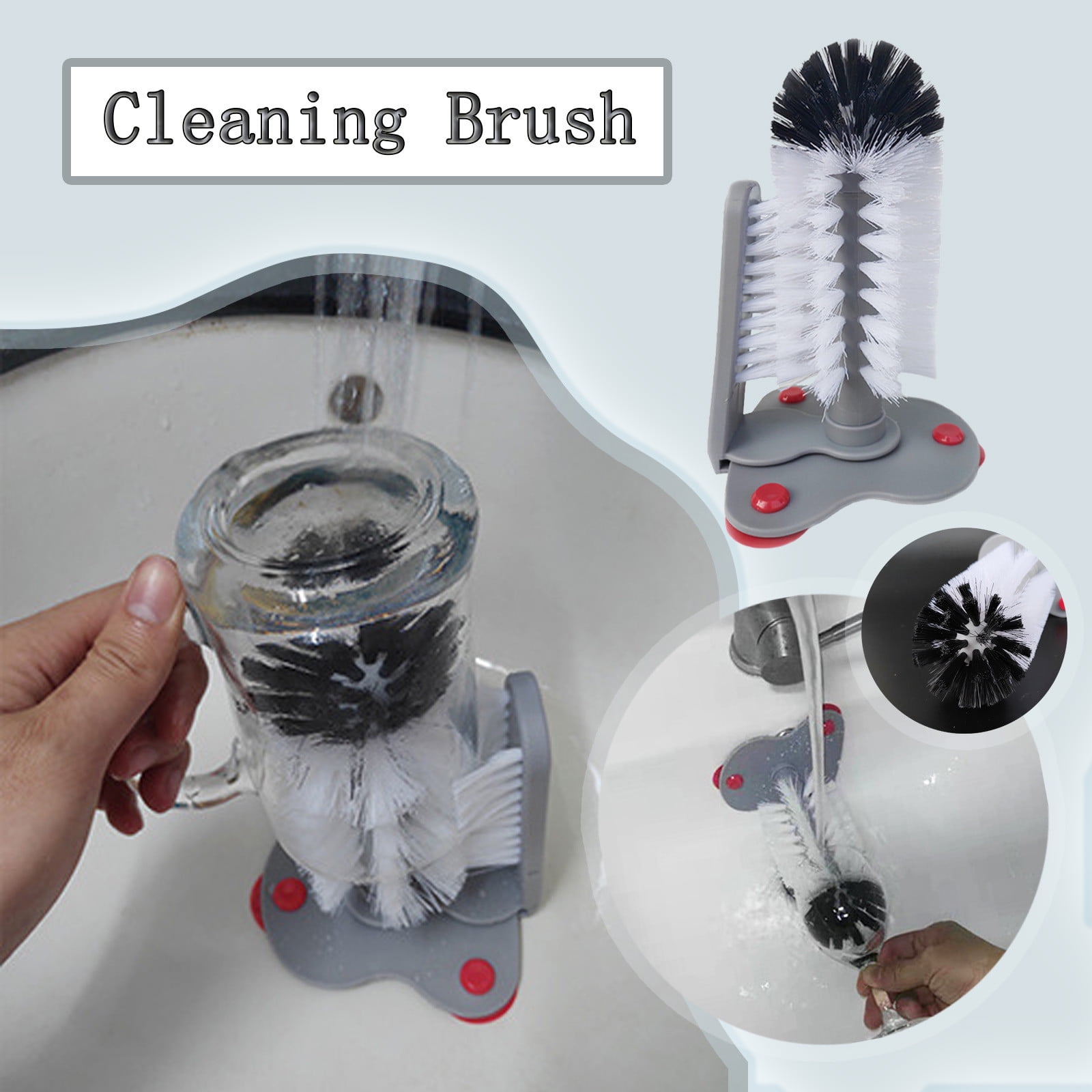 Wall Suction scrub brush Type Lazy cleaning brushes Cup brush cleaner