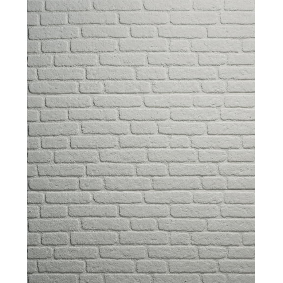 Wall!Supply 0.79 in. x 19.69 in. x 47.24 in. UltraLight Faux Brick White HD Printed Jointless Common Plank (4-Pack)