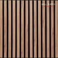 thumbnail image 1 of Wall!Supply UltrAcoustic Eco Tile Walnut - 3D Acoustic Polystyrene Wall Panels - Easy DIY Installation – Walnut Wood Look Finish - Set of 6 Panels (10.87 sq ft), 1 of 5
