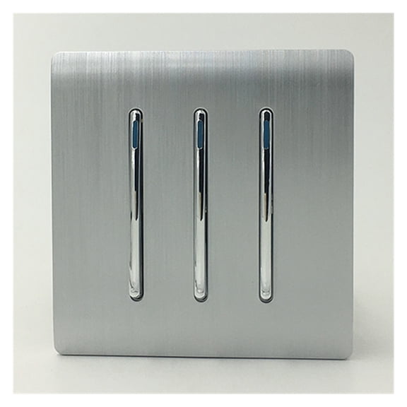 Wall Switch, 3 Gang 1 Way Light Switch, Champagne Gold Color, Special Texture, C31 sereis ,Easy to Installation