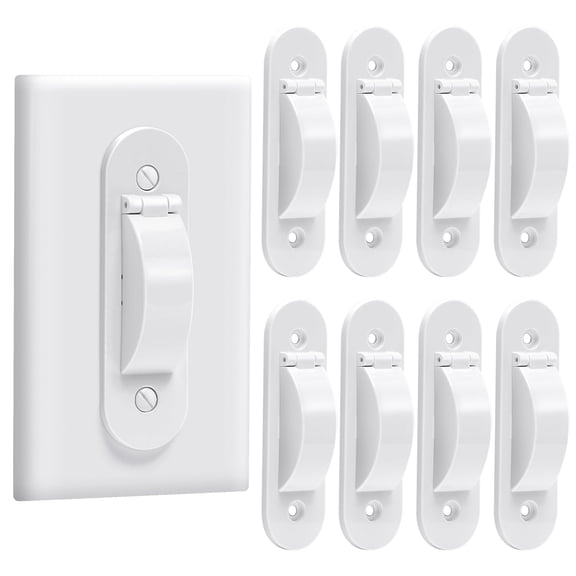 Wall Switch Guard, Child Proof Light Switch Cover Guard | Toggle Style | Light Switch Protection | Keep Toggle Switch in On or Off Position | 1 Pack, White