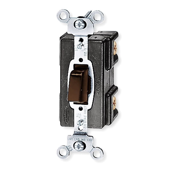Wall Switch, Switch Type: 1-Pole, Switch Function: Maintained, Style: Press