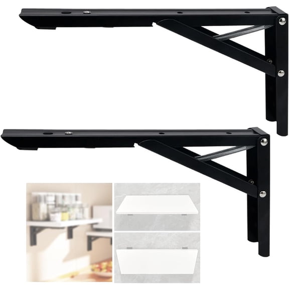 Wall Table Fold Down Hinge 90 Degree Self-Locking Folding Hinge Save Space Drop Leaf Hinges Shelf Brackets Locking Hinges 90 for Racks etc