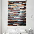 thumbnail image 1 of Wall Tapestry, Abstract Background of Colored Stone Surface Retro Style Urban House Brick Design, Wall Hanging for Bedroom Living Room Dorm Decor, 60W X 80L Inches, Mauve Blue, by Ambesonne, 1 of 2