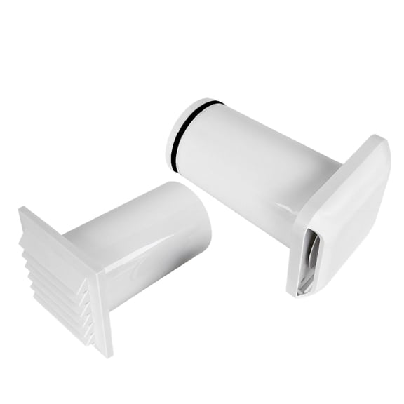 Wall Through Ventilation Device with Soundless Operate Energy Efficient Design Removable Filter Meshing for Household