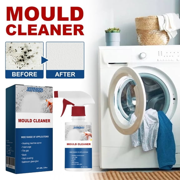 Wall Tile Ceiling Cleaner Spray, Multi-Surface Mildew & Stain Remover for Bathroom Use 60 ml