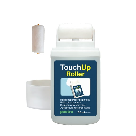 Wall Touch Up Paint Roller - White Wall Repair Paint for Touch Ups, cover Moisture Stains and Scratch Marks, Rechargeable with Replacement Roller Included 2,7fl.oz./80ml
