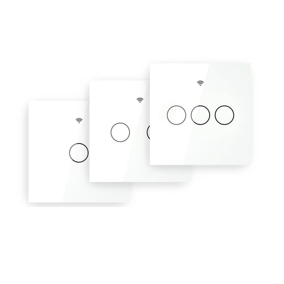 Wall Touch Smart Light Switch With Neutral/No Neutral ,No Capacitor Smart Works ,Easy to Installation