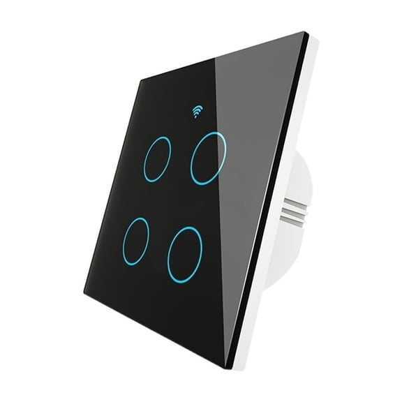 Wall Touch Smart Light Switch With Neutral/No Neutral No Capacitor Works With Home